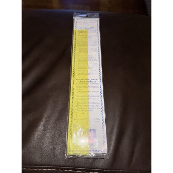CM Designs 12CMD Add-A-Quarter Ruler 12 Inch Yellow Plastic In Original Package - Picture 2 of 6